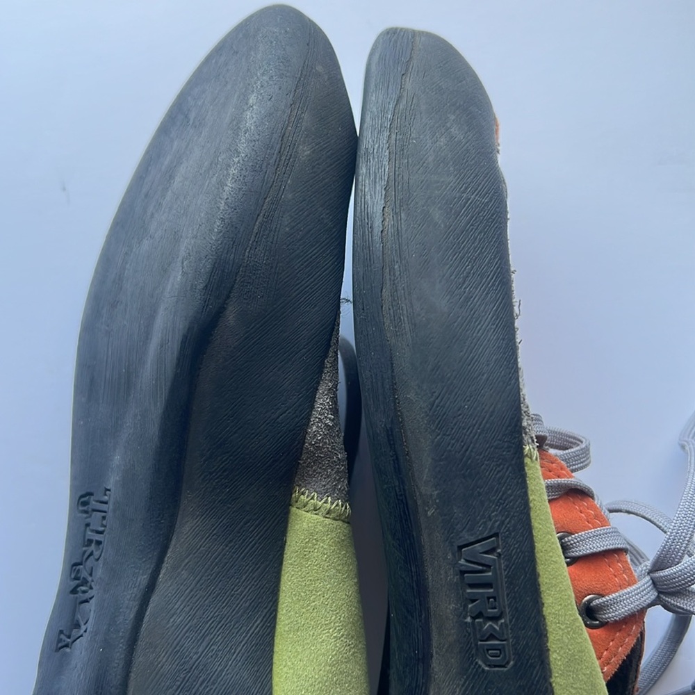 Evolv Trax VTR3D Men's‎ Climbing Shoes - Orange and Green Size 10 - Picture 13 of 15